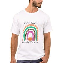 Süßes Halloween Boho Regenbogen Familien-Matching