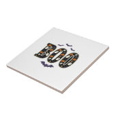 Süßes Halloween Boo Geist Kürbis Design Fliese (Seite)