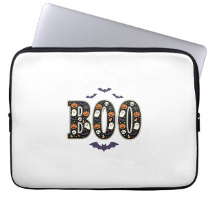Süßes Halloween Boo Geist Kürbis Design Laptopschutzhülle