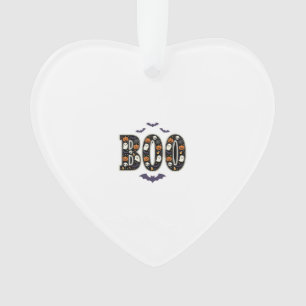 Süßes Halloween Boo Geist Kürbis Design Ornament