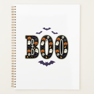 Süßes Halloween Boo Geist Kürbis Design Planer