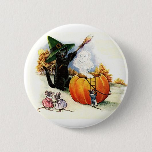 Süßes Halloween-Button Button (Vorderseite)
