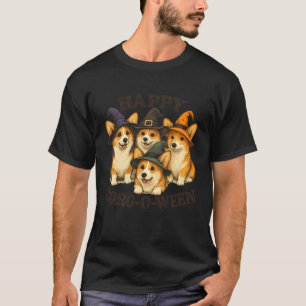 Süßes Halloween Corgi Hexen-Paket Lustiges Hundede T-Shirt