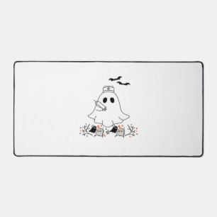 Süßes Halloween-Design mit Krankenschwester-Geist Schreibtischunterlage
