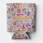 Süßes Halloween-Doodle-Muster Dosenkühler (Vorderseite)