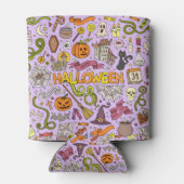 Süßes Halloween-Doodle-Muster Dosenkühler (Rückseite)