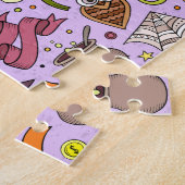 Süßes Halloween-Doodle-Muster Puzzle (Seite)