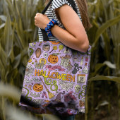 Süßes Halloween-Doodle-Muster Tasche