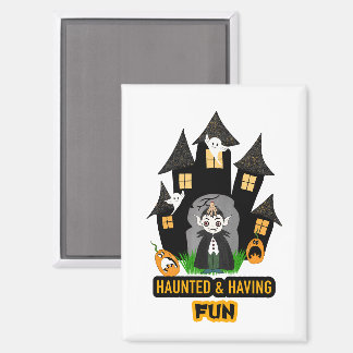 Süßes Halloween-Dracula-Schloss Magnet