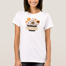 Süßes Halloween-Eiscreme-Streich-oder-Deal-T-Shirt T-Shirt