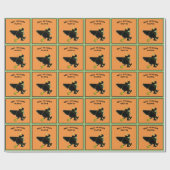 Süßes Halloween-Geburtstagsgeschenk Geschenkpapier (Flach)