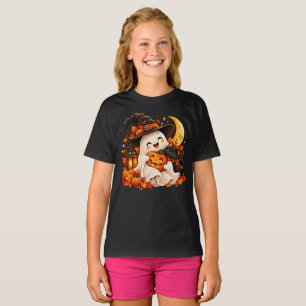 Süßes Halloween-Geist-Kürbis-Kinder-T-Shirt T-Shirt