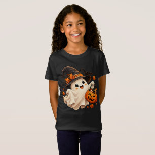 Süßes Halloween-Geist-Kürbis-Kinder-T-Shirt T-Shirt