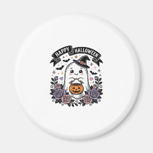 Süßes Halloween-Geist-Kürbis-Vintage-Shirt-Design_ Magnet