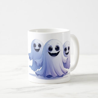 Süßes Halloween-Geister-Trio mit freundlichen Gesi Kaffeetasse
