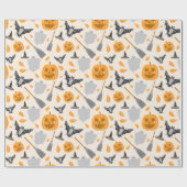Süßes Halloween-Geschenkpapier Geschenkpapier (Flach)