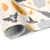 Süßes Halloween-Geschenkpapier Geschenkpapier (Rolleneckpunkt)
