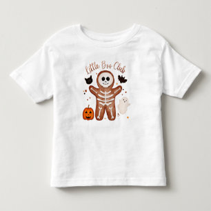 Süßes Halloween-Gingerbread-Skeleton-Kinder-T-Shir Kleinkind T-shirt
