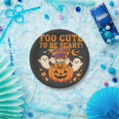 Süßes Halloween Hamster Kürbis Geist Design_1 Pappteller (Party)