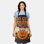 Süßes Halloween Hamster Kürbis Geist Design_1 Schürze (Getragen)