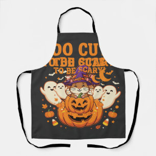 Süßes Halloween Hamster Kürbis Geist Design_1 Schürze