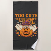 Süßes Halloween Hamster Kürbis Geist Design_1 Strandtuch (Vorderseite)