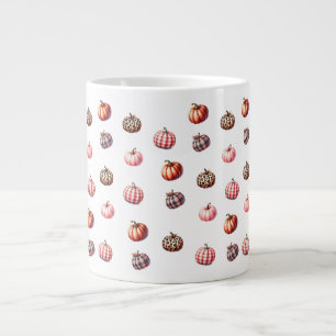süßes Halloween-/Herbst-Kürbismuster Jumbo-Tasse