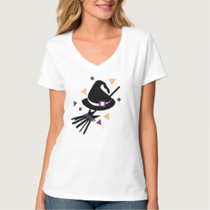 Süßes Halloween-Hexen-Konfetti-Kostenüm-Party T-Shirt