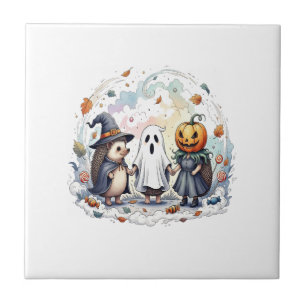 Süßes Halloween-Igel-Kostüm Fliese