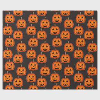 Süßes Halloween-Jack-O-Lantern-Kürbismuster-Wrap Geschenkpapier