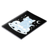 Süßes Halloween-Kätzchen Katze Gothic-Ästhetik Wes Notizblock (Linke Seite)