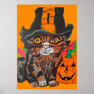 SÜßES HALLOWEEN-KITTY POSTER