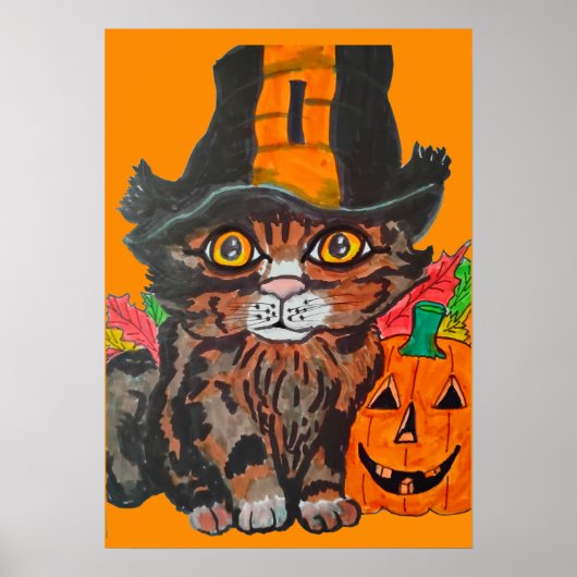 SÜßES HALLOWEEN-KITTY POSTER (Vorne)