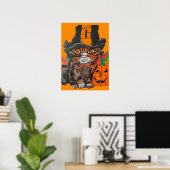 SÜßES HALLOWEEN-KITTY POSTER (Heimbüro)