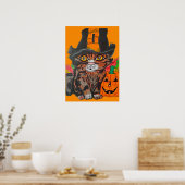 SÜßES HALLOWEEN-KITTY POSTER (Küche)