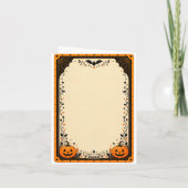 Süßes Halloween-Kostüm Einladung (Rückseite)
