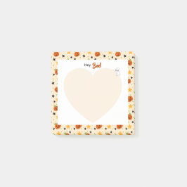 Süßes Halloween-Kürbismuster Beige Post-it Klebezettel