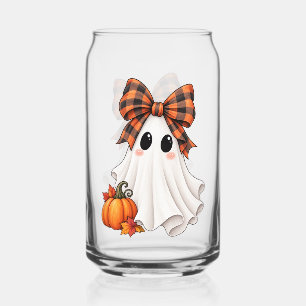 Süßes Halloween-Mädchen-Geist Can Glas