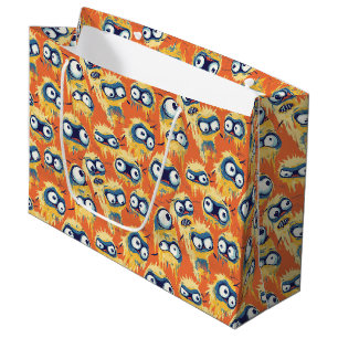 Süßes Halloween-Monster Gelb Orange Große Geschenktüte