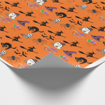 Süßes Halloween-Muster-Geschenkpapier