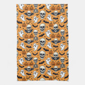 Süßes Halloween-Muster Geschirrtuch (Vertikal)