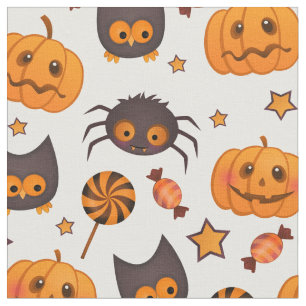 Süßes Halloween-Muster Illustration Stoff