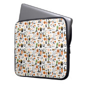 Süßes Halloween-Muster Laptop Laptopschutzhülle (Vorderseite Links)