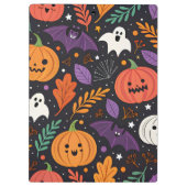 Süßes Halloween-Muster mit magischer Note Klemmbrett (Rückseite)
