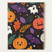 Süßes Halloween-Muster mit magischer Note Planer (Rückseite)