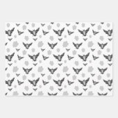 Süßes Halloween-Muster-Wrap-Papier-Set. Geschenkpapier Set (Vorderseite 2)