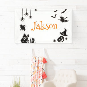 Süßes Halloween Namensbanner mit individuellem Nam Banner