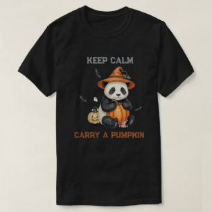 Süßes Halloween-Panda-Kürbis-T-Shirt T-Shirt