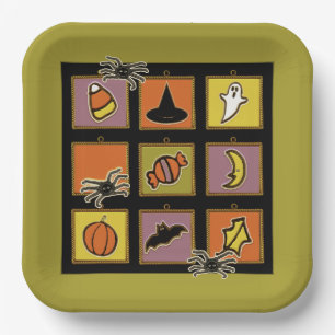 Süßes Halloween Pappteller