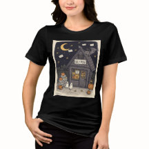 Süßes Halloween-T-Shirt mit Fledermaus für Frauen,